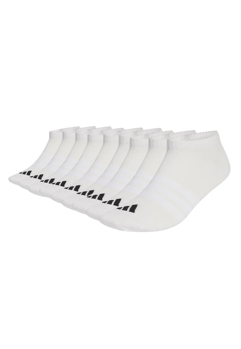 Set de sosete unisex pana la glezna - 9 perechi, Alb