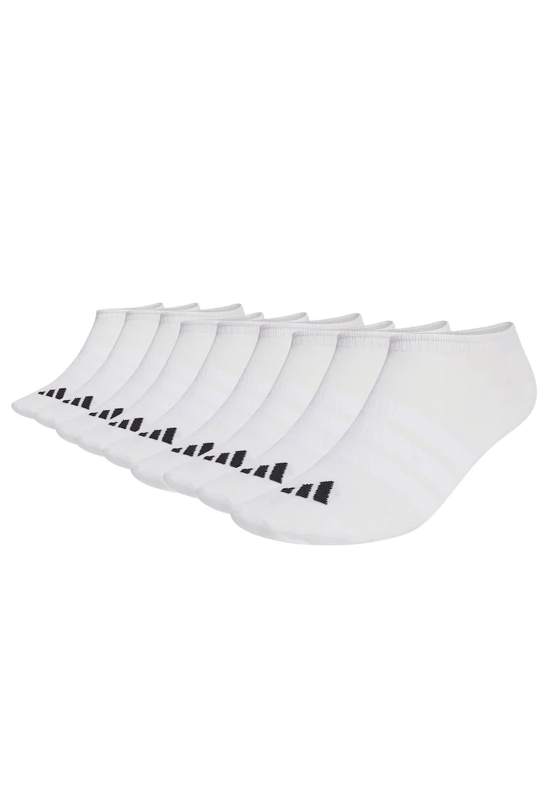 Set de sosete unisex pana la glezna - 9 perechi, Alb
