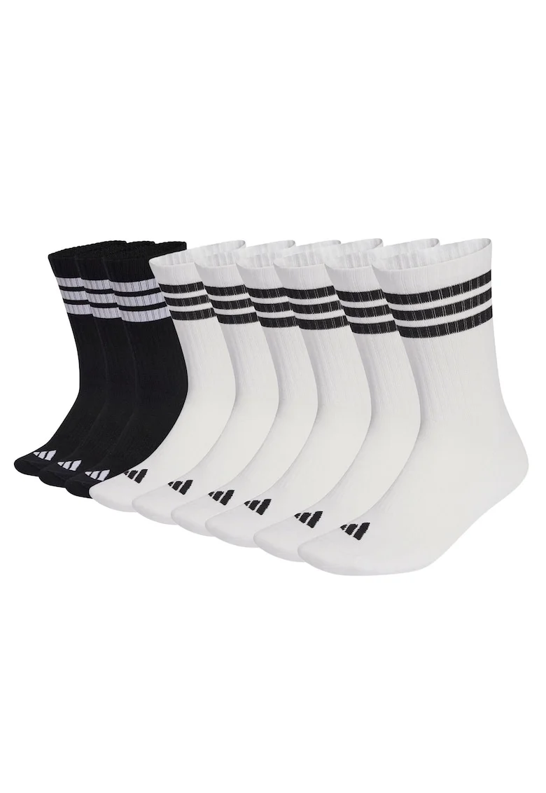 Set de sosete unisex din amestec de bumbac - 9 perechi, Alb/Negru