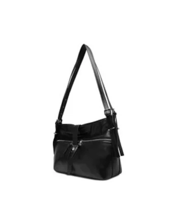 Geanta dama,  neagra, fara model, din tesatura