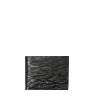 Portofel din piele Erebus Moda, Negru