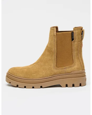 Ghete din piele intoarsa Pallagrade Chelsea S, Maro camel