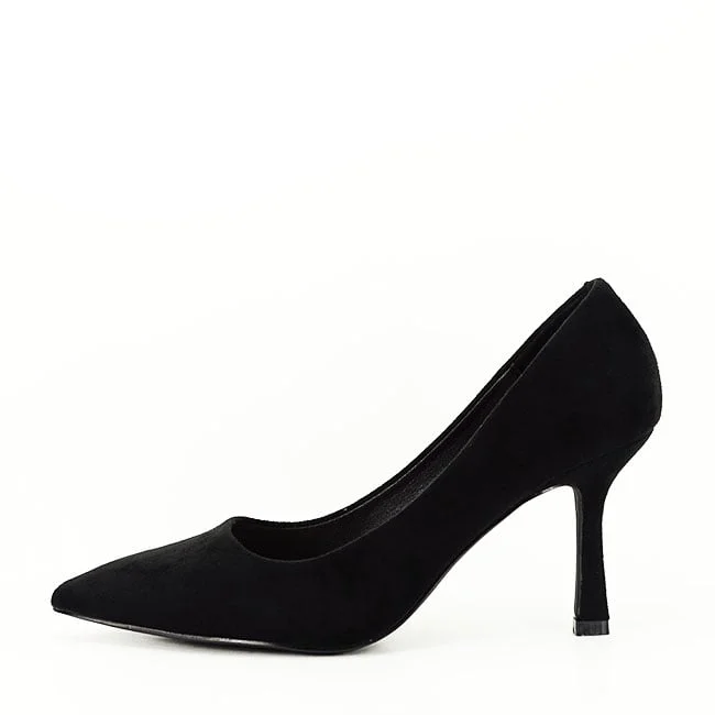 Pantofi negri eleganti H1014 01