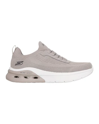Pantofi sport din material textil Bobs Arc Waves 2.0, Maro taupe deschis/Alb murdar