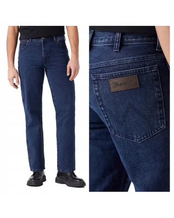 Blugi Barbati,  Texas, Straight Fit, Talie Medie, Fermoar, Lungi, 5 Buzunare, Bumbac, W35-L34, Albastru