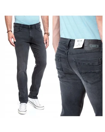Blugi Barbati,  Washington, Slim Fit, Talie Medie, Fermoar, Lungi, 5 Buzunare, Bumbac, W36-L32, Negru
