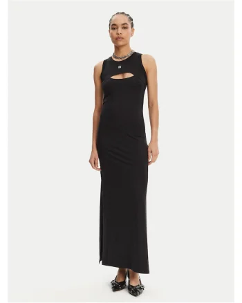 Rochie casual dama  neagra, maxi