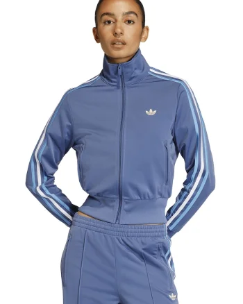 Bluza de trening cu fermoar si logo Classic, Alb/Albastru prafuit/Albastru deschis