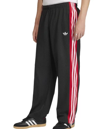 Pantaloni sport lejeri cu talie elastica, Rosu/Alb/Negru