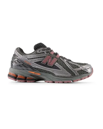 Pantofi sport unisex 1906 R din plasa cu garnituri din material sintetic, Argintiu inchis/Gri inchis
