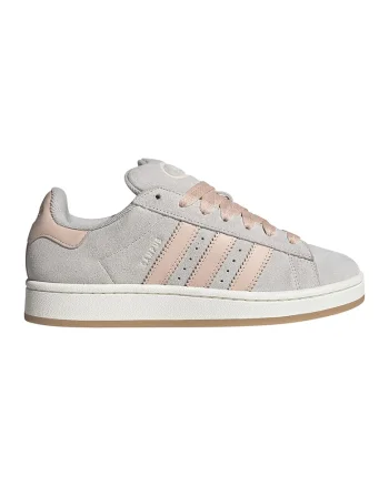 Pantofi sport din piele intoarsa Campus 00s, Gri deschis/Roz pal