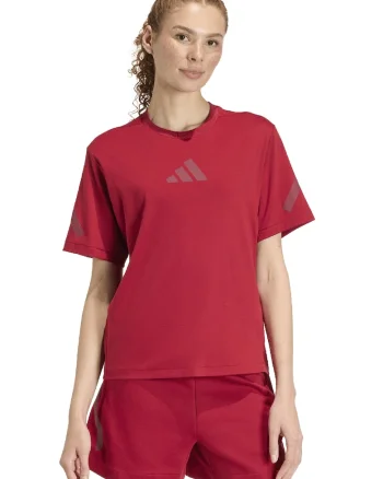 Tricou de bumbac cu imprimeu logo Z.N.E., Rosu inchis
