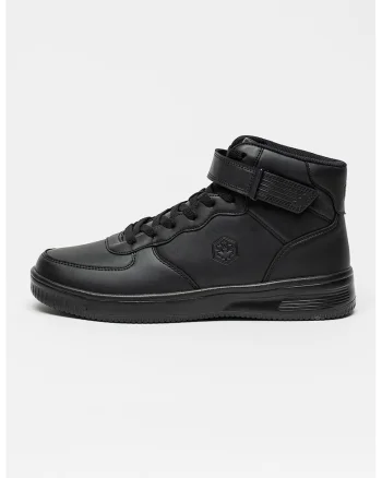 Pantofi sport inalti cu velcro, Negru