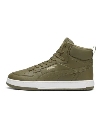 Pantofi sport mid-high de piele ecologica Caven 2.0, Verde sparanghel