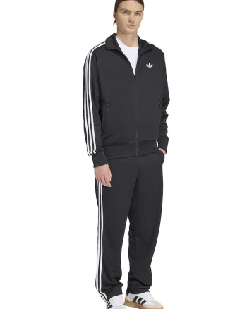 Pantaloni de trening cu aspect texturat si terminatii cu fermoar, Alb/Negru