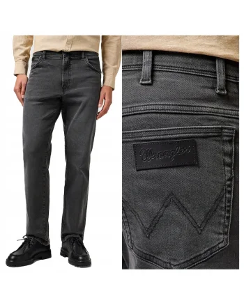 Blugi Barbati,  Texas, Straight Fit, Talie Medie, Fermoar, Lungi, 5 Buzunare, Bumbac, L34, Negru, Negru