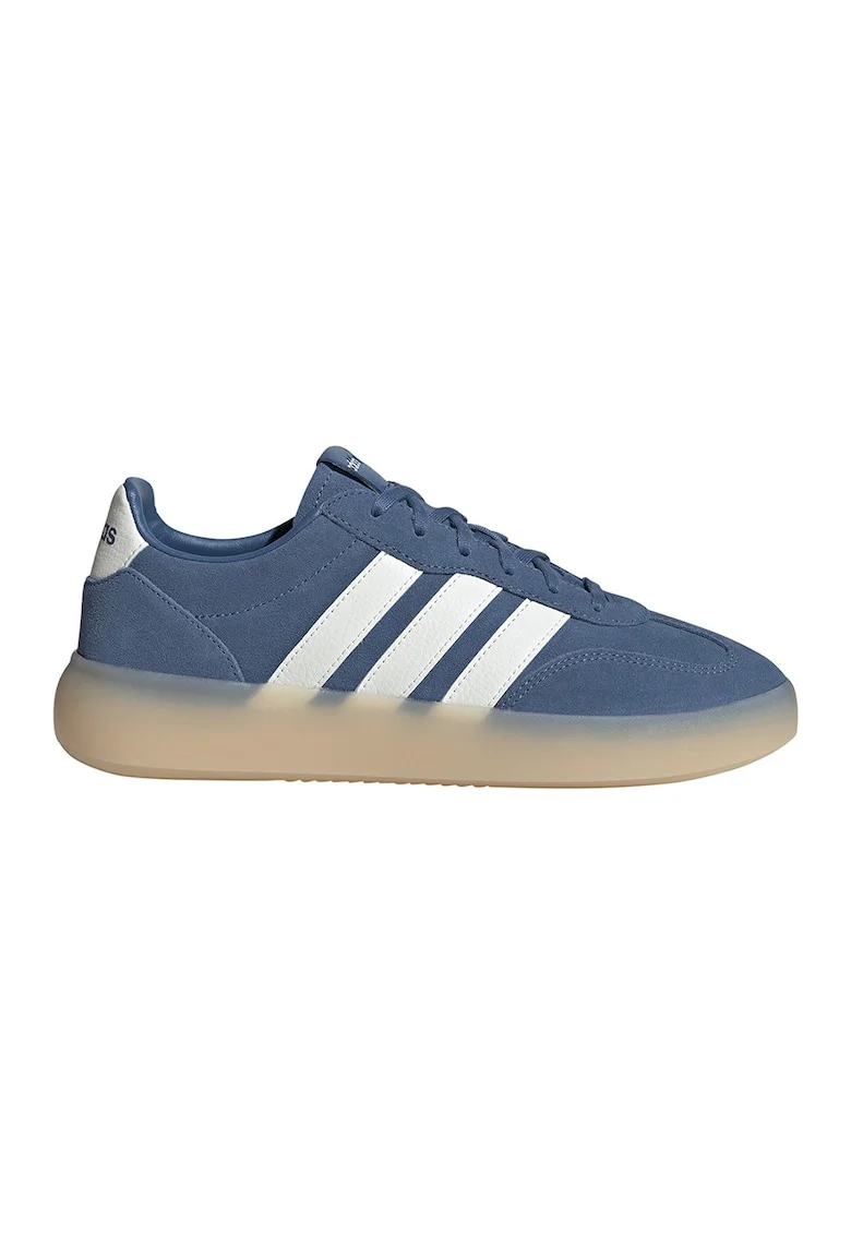 Pantofi sport din piele si piele intoarsa Barreda Decode Lux, Alb/Albastru inchis