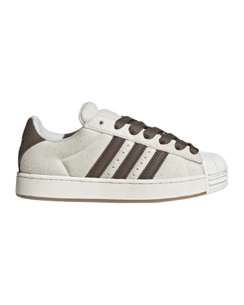 Tenisi low-cut din piele intoarsa Superstar, Maro/Alb murdar