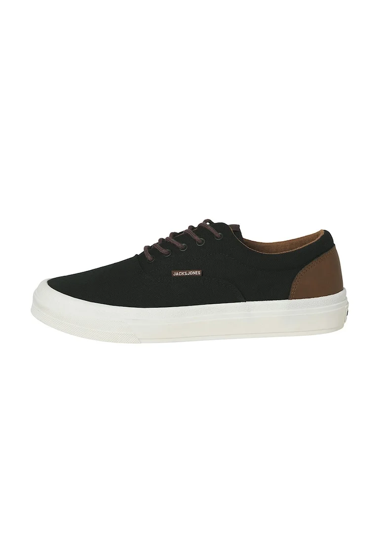 Pantofi sport din material textil cu sireturi, Gri antracit