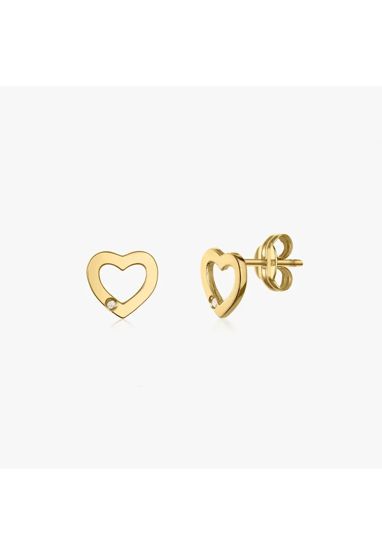 Cercei din aur Forever In Love - Diamante Naturale