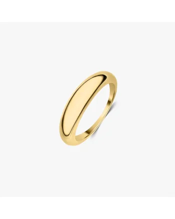 Inel din argint Golden Thin Dome