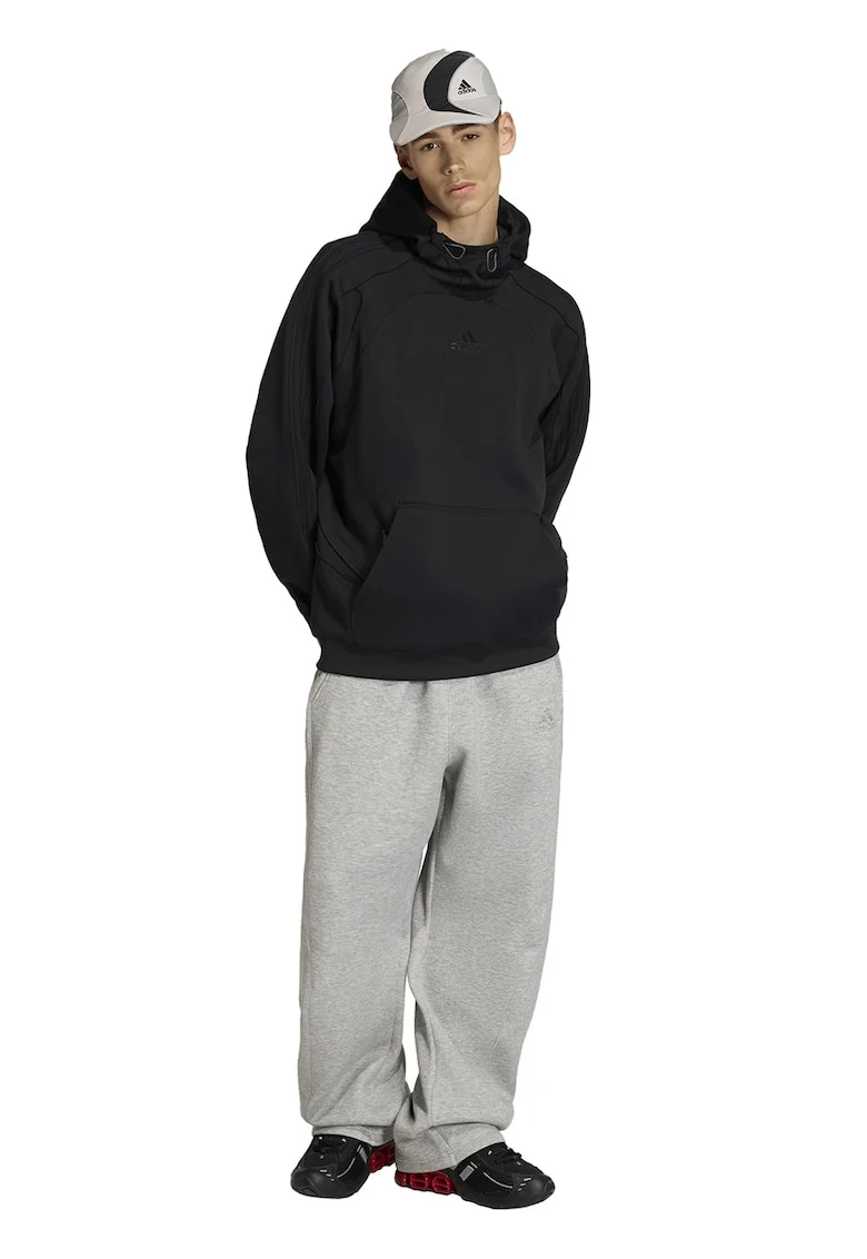Pantaloni lejeri de trening cu buzunare, Gri melange