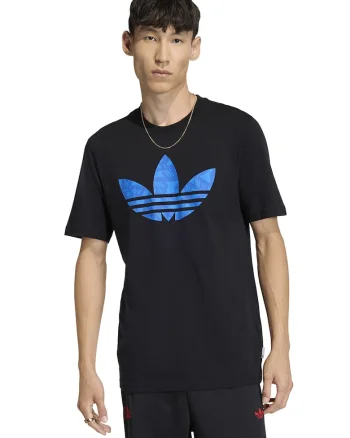Tricou cu logo GFX, Negru/Albastru
