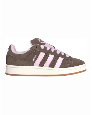 Pantofi sport Campus 00s din piele intoarsa, Maro inchis/Roz pastel