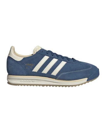 Pantofi sport din piele intoarsa SL72, Alb murdar/Albastru
