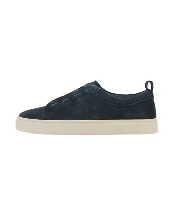 Pantofi sport din piele intoarsa, Bleumarin