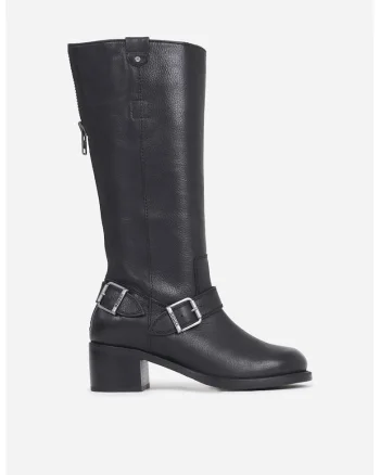 Cizme mid-calf de piele