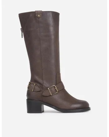 Cizme mid-calf de piele