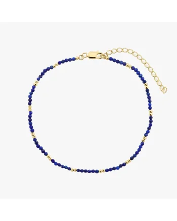 Bratara de picior din argint SummerScape Golden – Lapis