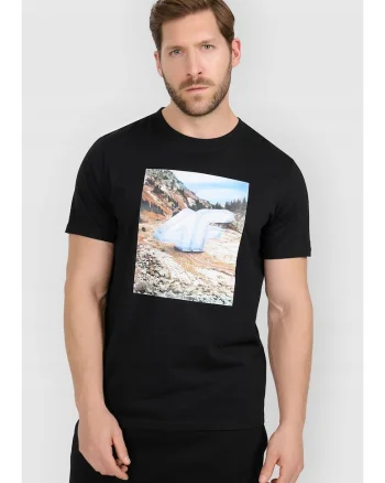 Tricou barbatesc  bumbac superior, negru