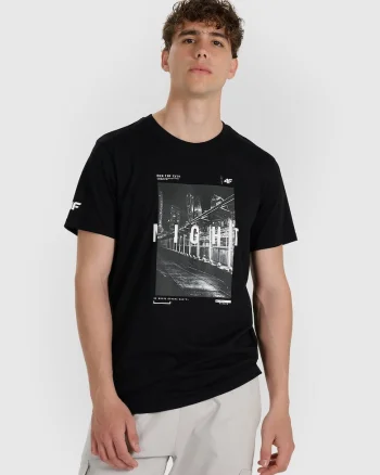 Tricou barbati  bumbac confortabil, negru,