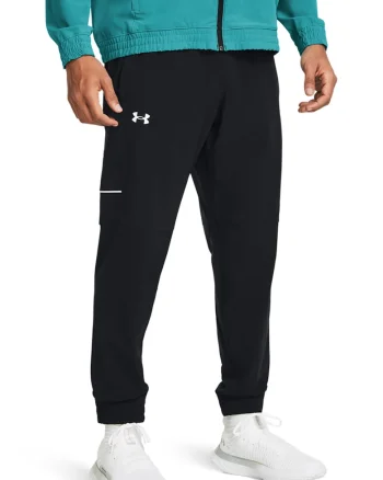 Pantaloni cu logo discret, pentru baschet, Negru