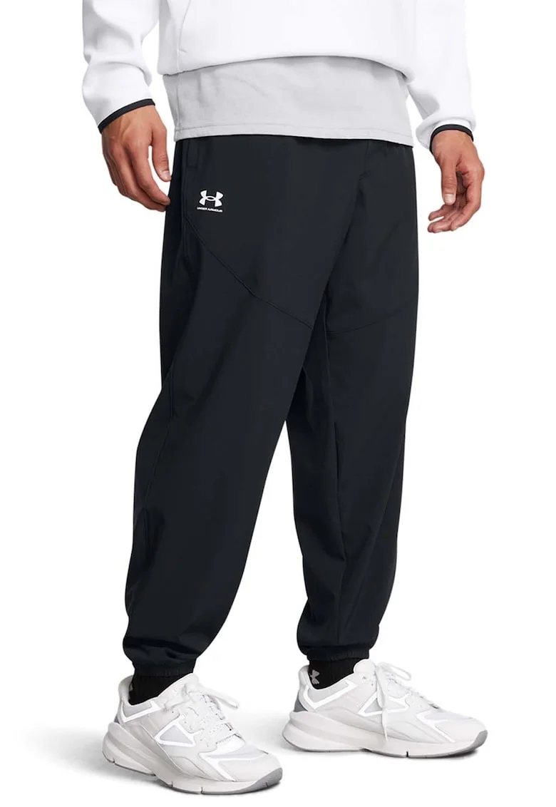Pantaloni relaxed fit pentru antrenament Vibe, Negru