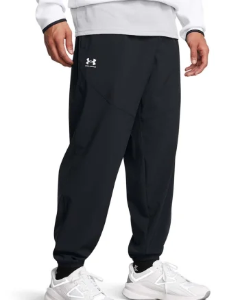 Pantaloni relaxed fit pentru antrenament Vibe, Negru