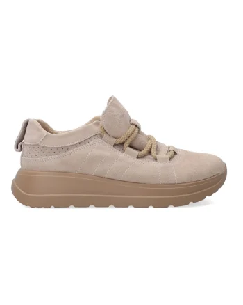 Pantofi sport din piele intoarsa cu talpa wedge