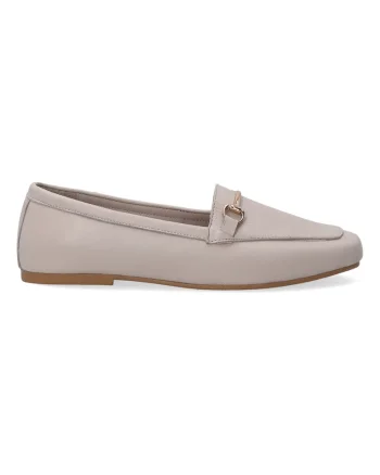 Pantofi loafer din piele cu catarama metalica