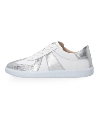 Pantofi sport color block din piele