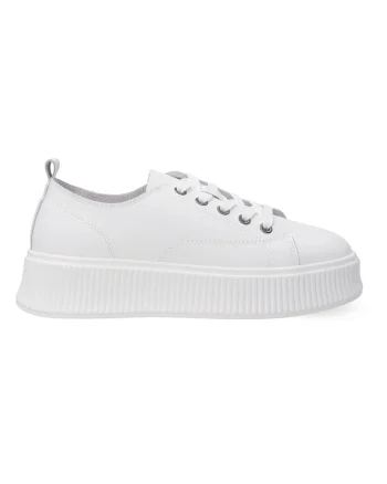 Pantofi cu platforma din piele