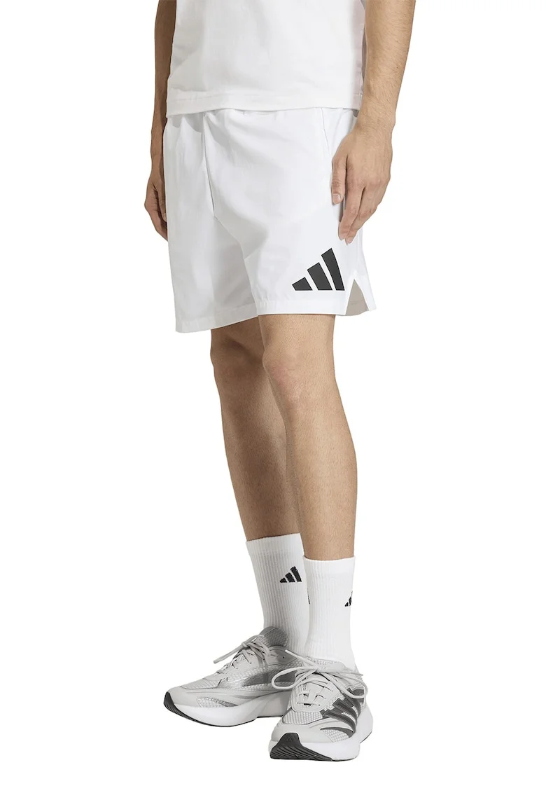 Pantaloni scurti cu buzunare cu fermoar Z.N.E., Alb optic