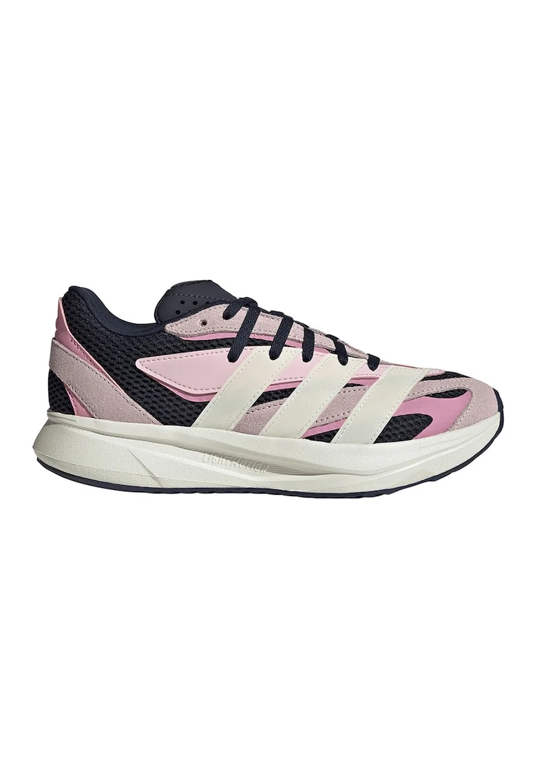 Pantofi sport Lightblaze cu garnituri din piele, Alb murdar/Roz/Bleumarin