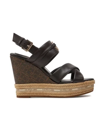 Espadrile dama, US POLO ASSN, 303998, Piele ecologica,, Maro