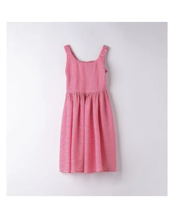 Rochie cu model in dungi pentru fete,  4.8885, Rosu