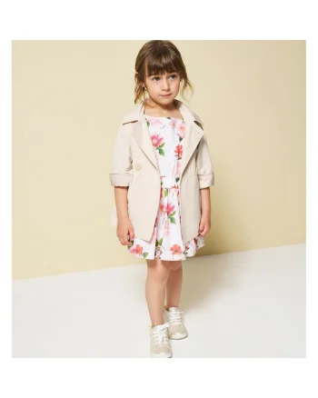 Rochii fete  colectia florala poplin elastic