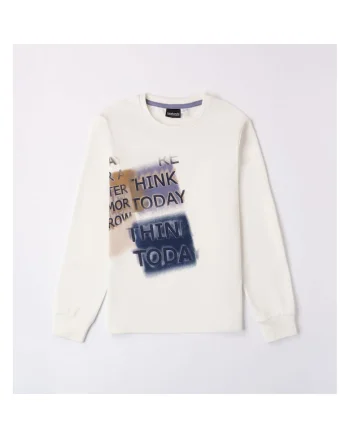 Bluza cu imprimeu pentru baiat,  0.7523, Alb