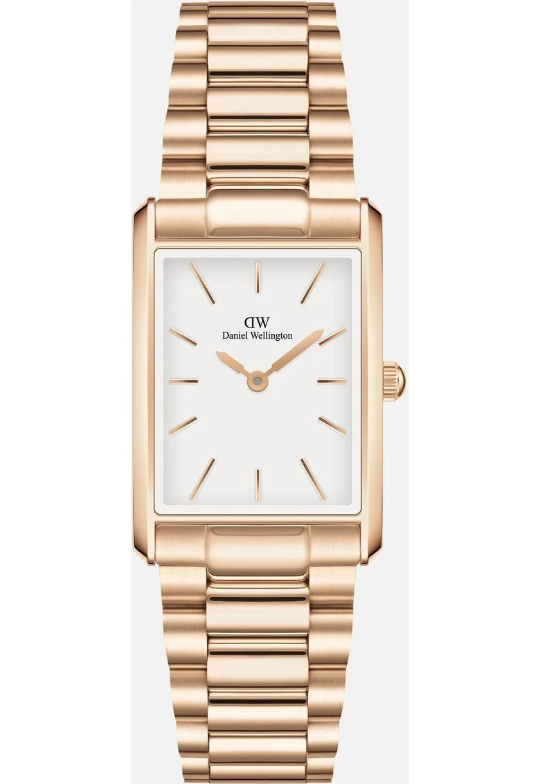 Ceas  Bound, bratara otel, aur roz, cadran alb, 3 ATM, 3-Link Rose Gold
