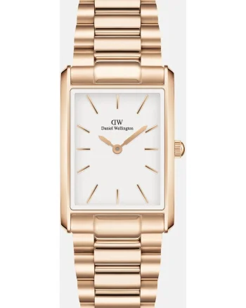 Ceas  Bound, bratara otel, aur roz, cadran alb, 3 ATM, 3-Link Rose Gold